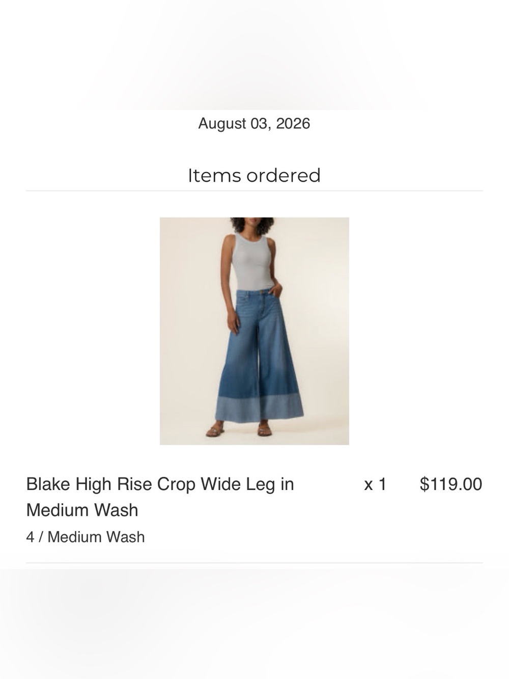 KUT FROM THE KLOTH Blake High Rise Crop Wide Leg in Medium Wash with Hem Detail - Picture 10 of 14